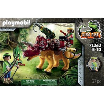 Playmobil Dino Rise 71262 Tricératops et soldats