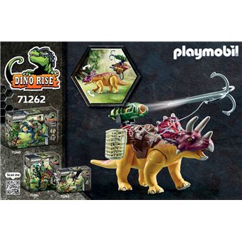 Playmobil Dino Rise 71262 Tricératops et soldats