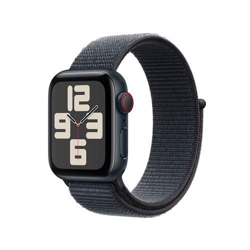 Apple Watch SE GPS + Cellular 40 mm Boîtier en Aluminium Minuit avec Boucle Sport Encre Violette version 2024