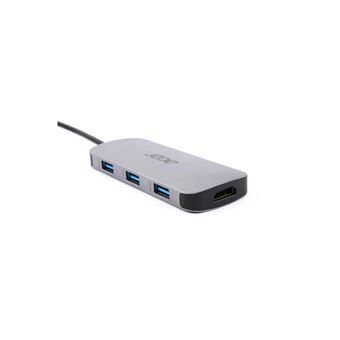 Adaptateur Acer USB Type-C 7 en 1 Gris