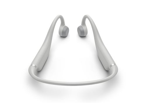 Casque Audio Sans Fil Open-Ear pour Enfant Philips avec Réducteur De Bruit Gris Blanc Tak4607Gy