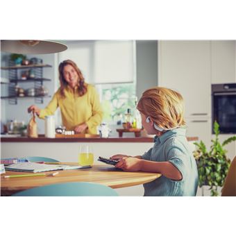 Philips Kids TAK4607GY - Écouteurs avec micro - oreille dégagée - montage derrière le cou - Bluetooth - sans fil - gris