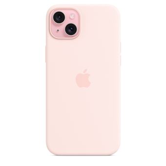 Apple - Coque de protection pour téléphone portable - compatibilité avec MagSafe - silicone - Rose clair - pour iPhone 15 Plus