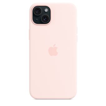 Apple - Coque de protection pour téléphone portable - compatibilité avec MagSafe - silicone - Rose clair - pour iPhone 15 Plus