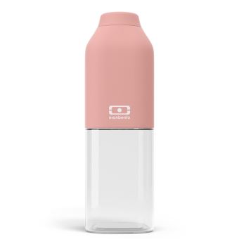 Bouteille de forme carrée Monbento Positive M Rose Flamingo