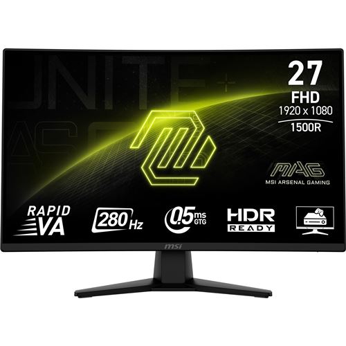 Ecran PC gaming MSI MAG 274CXF 27 Incurvé 280 Hz Full HD