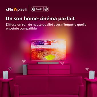 Barre de son Phillips TAB8507 Dolby Atmos 3.1 Argent