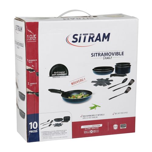 SITRAM Maniglia Rimovibile SITRAMOVIBLE Per Padelle E Wok, Nera, Termoresistente, Compatibile Con Corpi SITRAM - 4