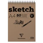 Bloc spiralé Clairefontaine Sketch A4 50 feuilles