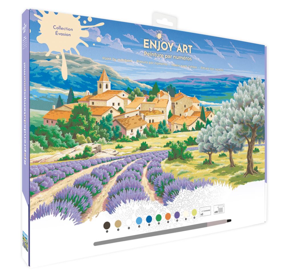 Lot De 6 Peintures Par Numéros Sur Toile 30x40 Cm - Pour Adultes Et Enfants Débutants - DIY Décoration