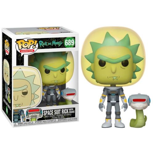 Figurine Funko Pop Animation Rick and Morty Space Suit Rick with Snake