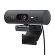 Webcam Logitech Brio 500 HD avec Deux Micros à Réduction de Bruit Graphite