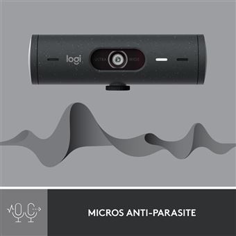 Logitech Brio 500 Webcam HD avec Deux Micros a Reduction de Bruit - Graphite