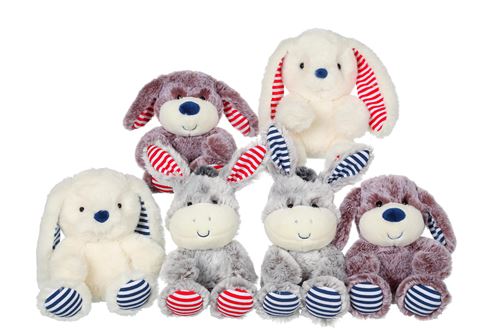 Animal en peluche Gipsy Marinière 15 cm Modèle aléatoire