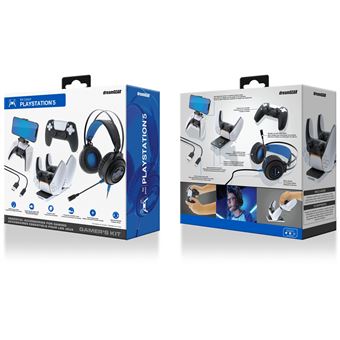 Pack accessoires gaming Just For Games dreamGEAR pour PS5 Noir et blanc