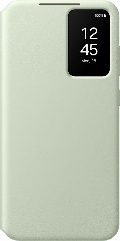 Etui Folio Smart Clear View avec porte-carte pour Samsung Galaxy S24+ Vert Clair