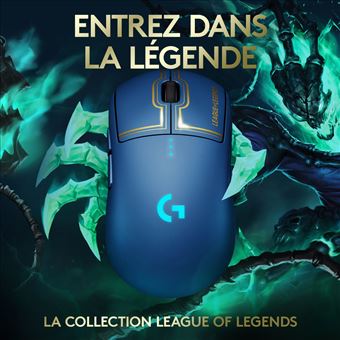 Souris Gaming sans Fil Logitech G Pro Lightspeed Edition League of Legends Bleu