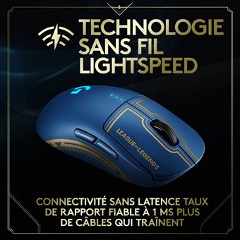 Souris Gaming sans Fil Logitech G Pro Lightspeed Edition League of Legends Bleu