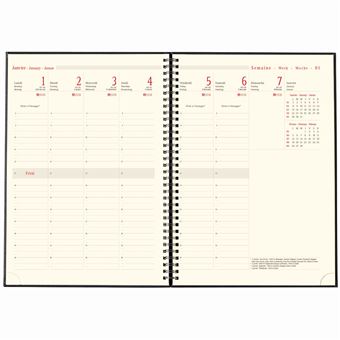 Agenda Semainier Oberthur Glasgow 2022 Format 30 Modèle aléatoire