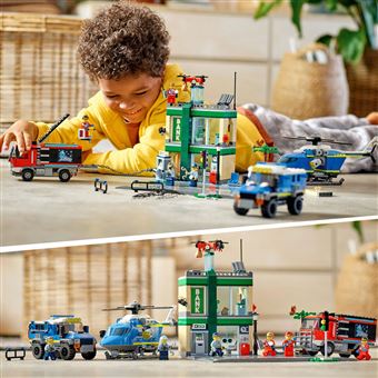 LEGO® City 60317 La course-poursuite de la police à la banque - Lego