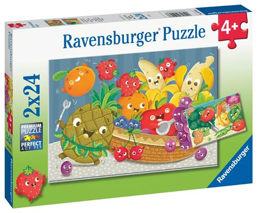 Puzzle enfant 2x24 pièces Ravensburger Les petits fruits et légumes