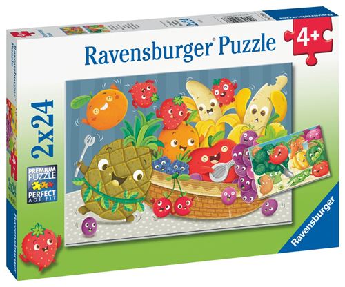 Puzzle Enfant 2X24 Pièces Ravensburger Les Petits Fruits et Légumes