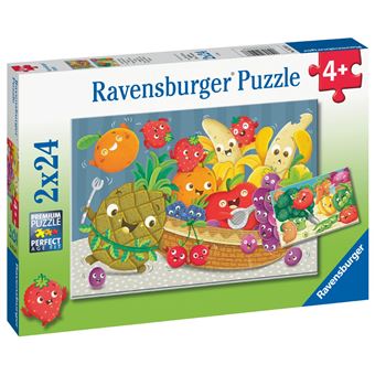 Puzzle enfant 2x24 pièces Ravensburger Les petits fruits et légumes