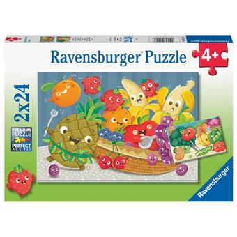 Puzzle enfant 2x24 pièces Ravensburger Les petits fruits et légumes