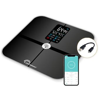 Little Balance Batterijloze weegschaal 8415 Cardio Connect 4 Zwart - 1