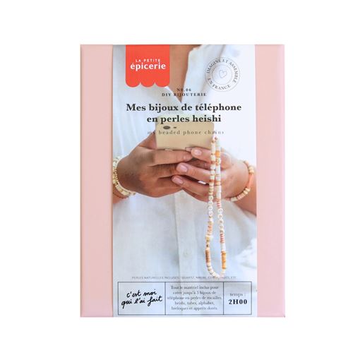 Kit créatif La Petite épicerie Mes Bijoux de Téléphone en perles Heishi