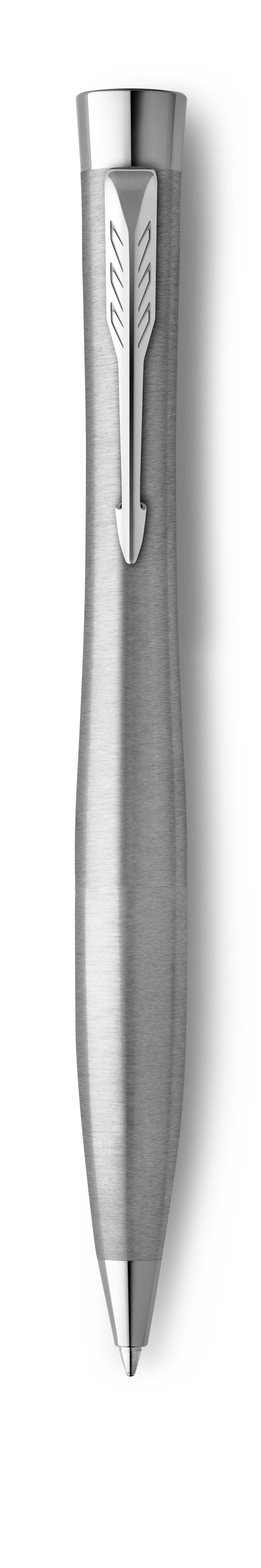 Stylo &agrave; bille Parker Urban Metro m&eacute;tallique Finitions Chrom&eacute;es