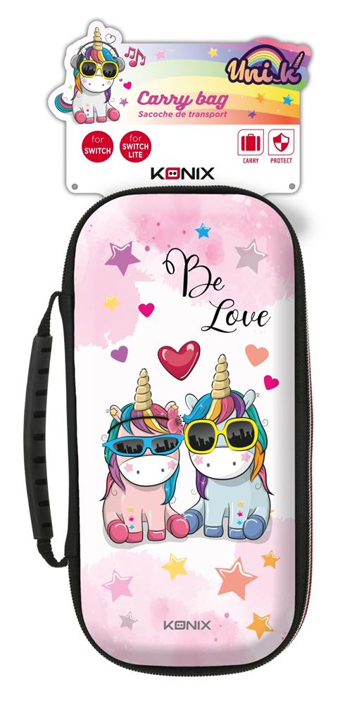 Housse de protection pour Nintendo Switch Konix Be Love Licorne