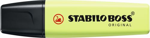 STABILO Lot de 3 Surligneurs BOSS ORIGINAL Pastel zeste de citron vert
