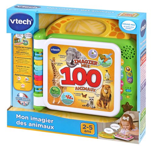 Livre interactif Vtech Baby Mon imagier des animaux bilingue