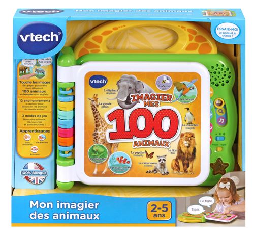 Livre Interactif Vtech Baby Mon Imagier Des Animaux Bilingue Jeu D Eveil Achat Prix Fnac