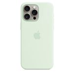 Coque en silicone avec MagSafe pour Apple iPhone 15 Pro Max Menthe douce