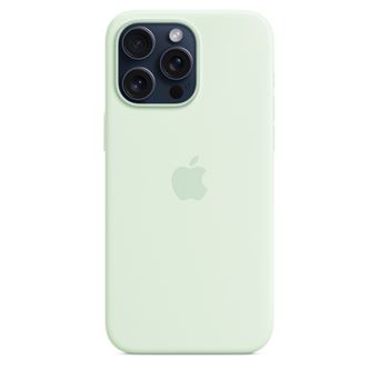 Coque en silicone avec MagSafe pour Apple iPhone 15 Pro Max Menthe douce