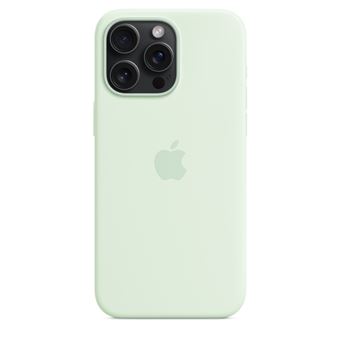 Coque en silicone avec MagSafe pour Apple iPhone 15 Pro Max Menthe douce