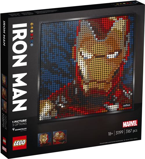 LEGO® Art 31199 Iron Man de Marvel Studios État correct - Lego reconditionné disponible sur Fnac