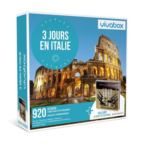 Coffret cadeau Vivabox 3 jours en Italie