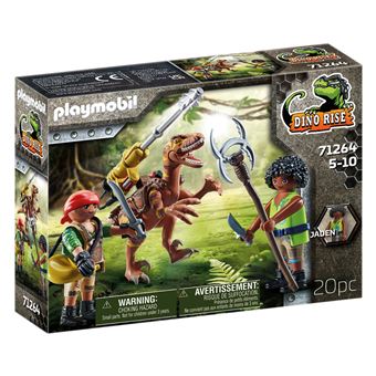 Playmobil Dino Rise 71264 Deinonychus et guerriers