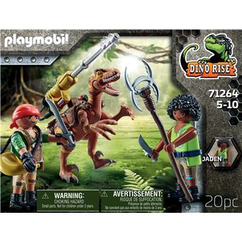 Playmobil Dino Rise 71264 Deinonychus et guerriers