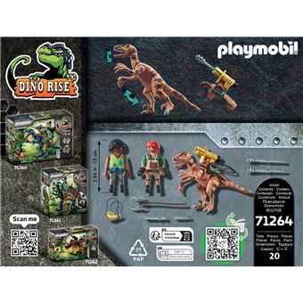 Playmobil Dino Rise 71264 Deinonychus et guerriers