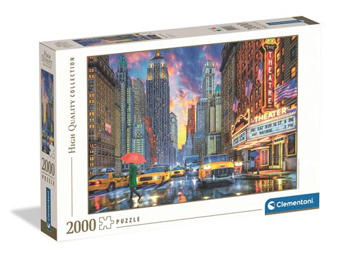 Puzzle 2000 pièces : Manhattan pluvieux Clementoni Puzzles