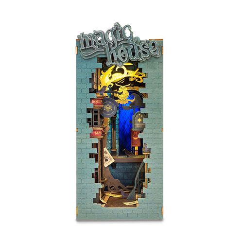 Rolife Multicolore Maquette Serre-Livres Book Nook Magic House