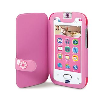 VTech - Téléphone portable pour enfant - KidiCom Advance 3.0 Blanc-Rose