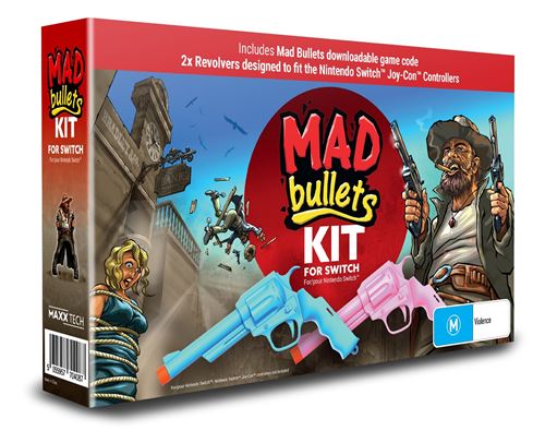 Pochette avant du jeu Mad Bullets Kit Edition Bundle Code in a box Nintendo Switch