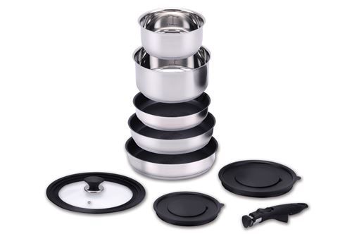 Cooky Induction Set 9 stuks Zilver