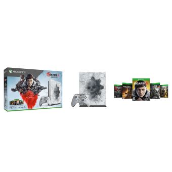 Microsoft Xbox One X - Gears 5 Limited Edition Bundle - console de jeux - 4K - HDR - 1 To HDD - foncé translucide