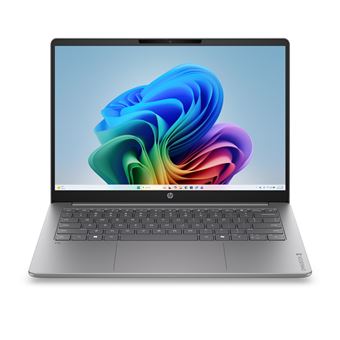 PC portable HP OmniBook 3 14-hz0037nfx argent, vue de face